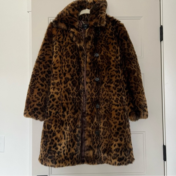 J. Crew Faux-fur Leopard Coat - Picture 6 of 11